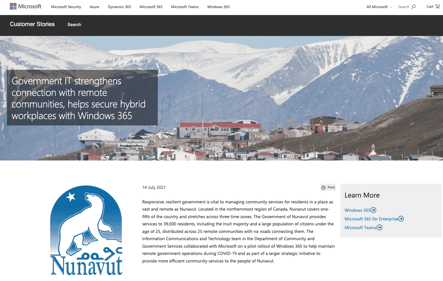 Government IT Department Strengthens Connections, Secures Hybrid Workplaces with Windows 365